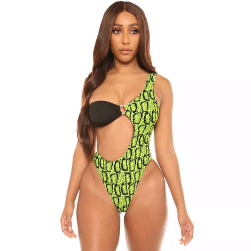 Monokini snake print - Picture 2 of 3